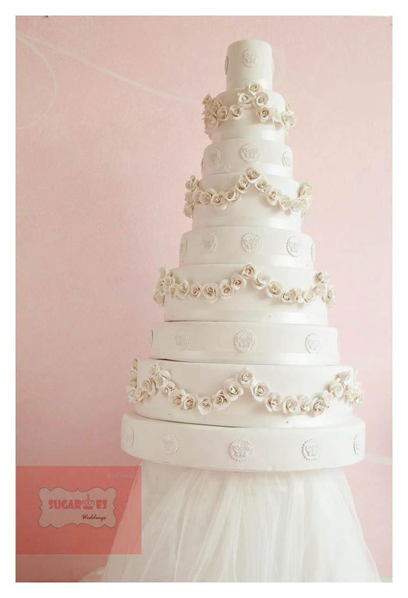 Mockup wedding cake