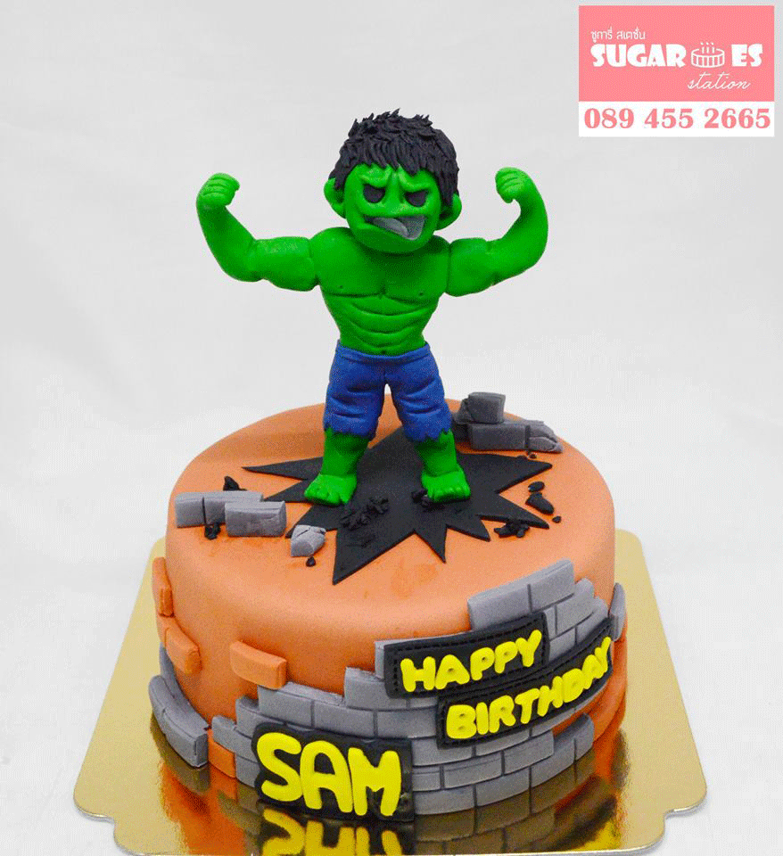 เค้กซุปเปอร์ฮีโร่-Hulk-02