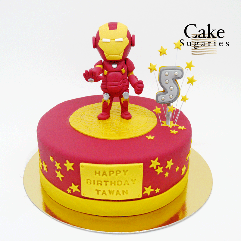 เค้กซุปเปอร์ฮีโร่-Iron-man-02