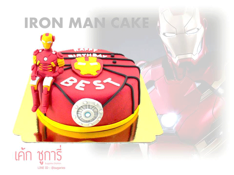 เค้กซุปเปอร์ฮีโร่-Iron-man-03