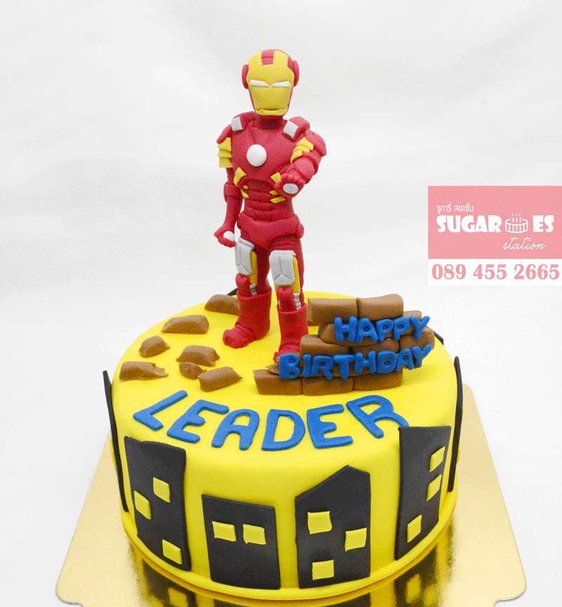 เค้กซุปเปอร์ฮีโร่-Iron-man-04