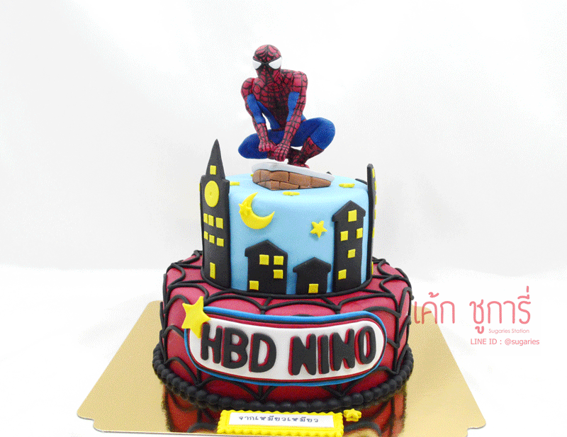 เค้กซุปเปอร์ฮีโร่-Spiderman-01