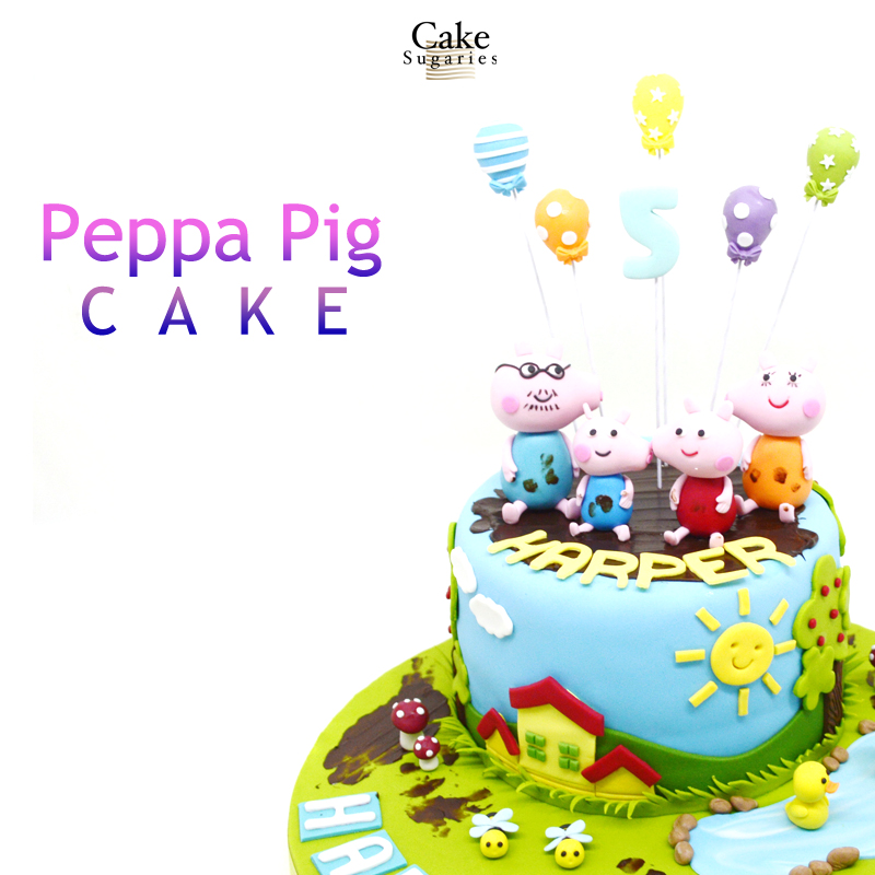 Peppa pig cake